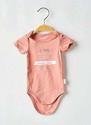 Body de lenjerie roz P'TIT BISOU fată