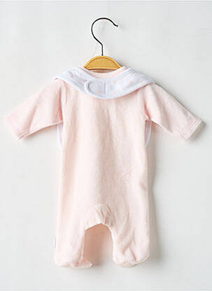 Pijama închidere cu capse la picioare roz P'TIT BISOU fată