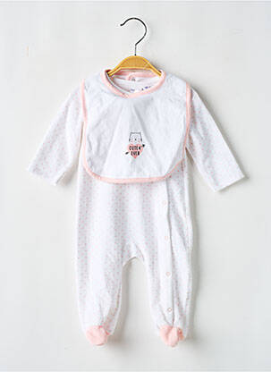 Pijama alb P'TIT BISOU fată