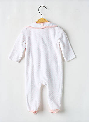 Pijama închidere presată alb P'TIT BISOU fată