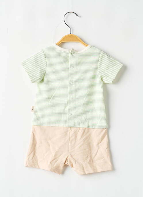 Salopetă scurtă verde P'TIT BISOU băiat