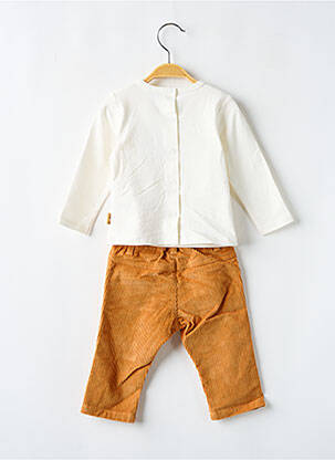 Set pantaloni talie elastică bej P'TIT BISOU băiat