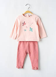 Set pantaloni tip de tricou roz MARESE fille