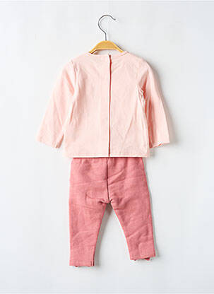 Set pantaloni mâneci lungi roz MARESE fată