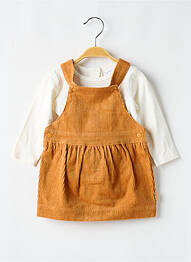 Set rochie mâneci lungi portocaliu P'TIT BISOU fille