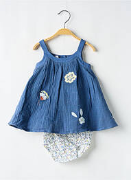 Set șort țesătură poplin albastru MARESE fille