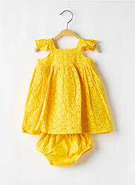 Set șort țesătură poplin galben P'TIT BISOU fille