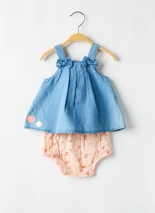 Set șort albastru P'TIT BISOU fată