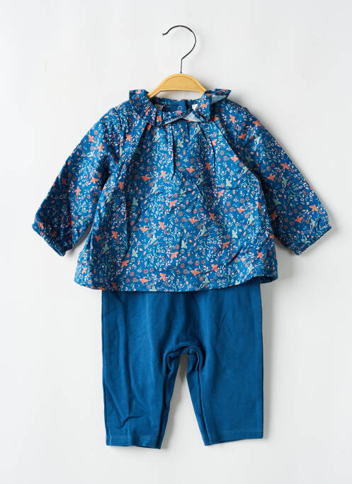 Salopetă-pantalon albastru MARESE fată