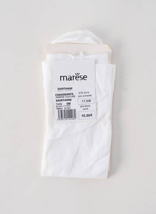 Colanți ușoară și transparentă alb MARESE fille