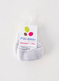 Mănuși elasticitate gri P'TIT BISOU copil