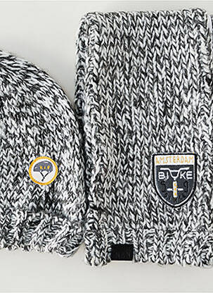 Căciulă tricot gros gri NANO & NANETTE băiat