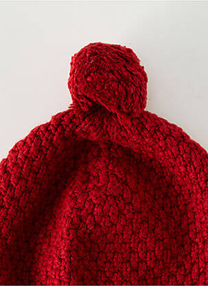 Căciulă tricot gros roșu OOXOO copil