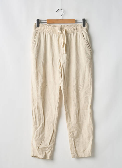 Pantalon drept bej ZARA femeie