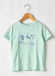 Tricou croială dreaptă mâneci scurte verde TARTINE ET CHOCOLAT garcon