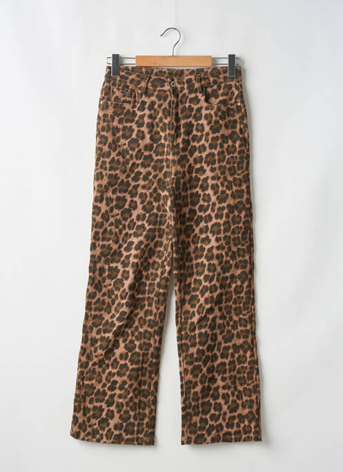 Pantalon drept maro SANS MARQUE femeie