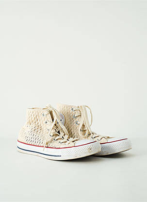 Adidași vârf rotund toc plat până la 3 cm bej CONVERSE femme