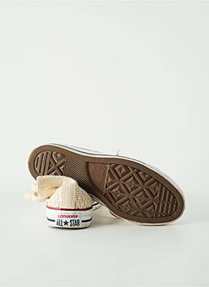 Adidași vârf rotund toc plat până la 3 cm bej CONVERSE femeie