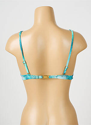 Sutien de costum de baie bretele elastice reglabile top sutien push-up albastru CHANTELLE femeie