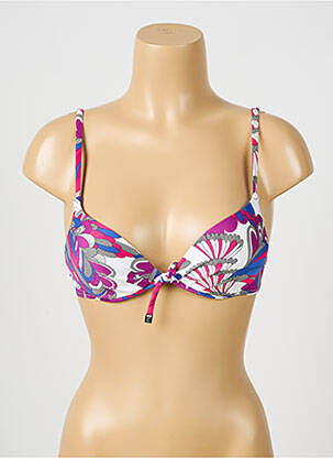 Sutien de costum de baie bretele elastice reglabile top sutien push-up violet CHANTELLE femeie