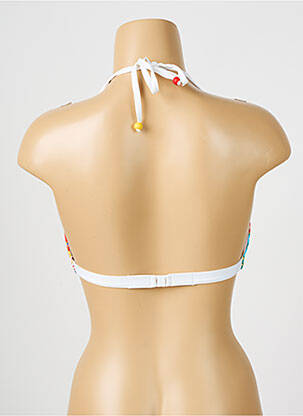Sutien de costum de baie top bentiță top bentiță alb NICOLE OLIVIER femeie