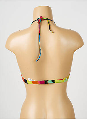 Sutien de costum de baie bretele elastice reglabile negru RASUREL femeie