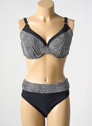 Costum de baie din două piese elasticitate top sutien modelat negru ANITA femeie