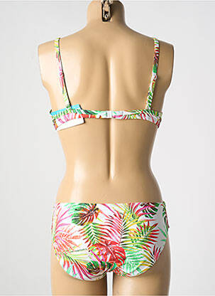 Costum de baie din două piese elasticitate top sutien modelat verde LIDEA femeie