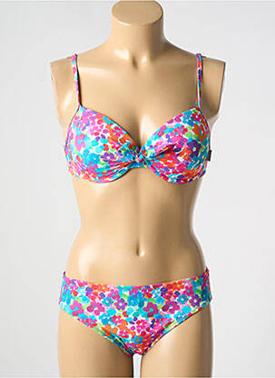 Costum de baie din două piese elasticitate top sutien modelat albastru ROSA FAIA femeie