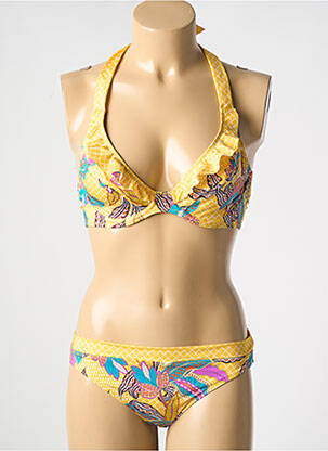 Costum de baie din două piese galben ROSA FAIA femeie