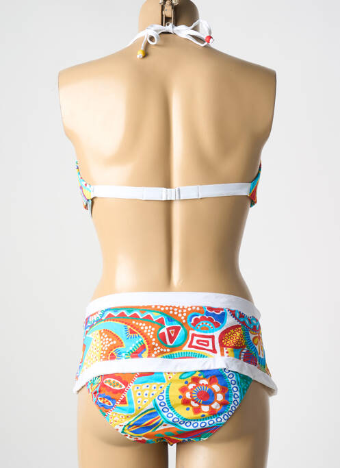 Costum de baie din două piese alb NICOLE OLIVIER femeie