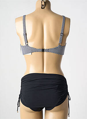 Costum de baie din două piese elasticitate top sutien modelat negru LIDEA femeie