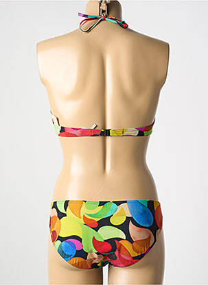 Costum de baie din două piese elasticitate top sutien modelat portocalie RASUREL femeie