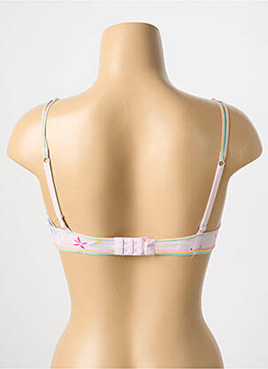 Sutien efect material satinat top sutien modelat roz LULUCASTAGNETTE femeie