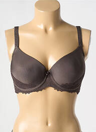 Sutien efect material satinat top sutien modelat maro CHANTELLE femme