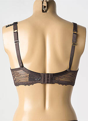Sutien efect material satinat top sutien modelat maro CHANTELLE femeie