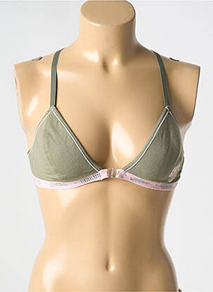 Sutien fără armatură top sutien tip racerback verde CHIPIE femeie