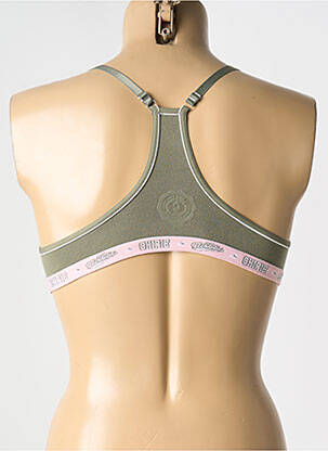 Sutien fără armatură top sutien tip racerback verde CHIPIE femeie