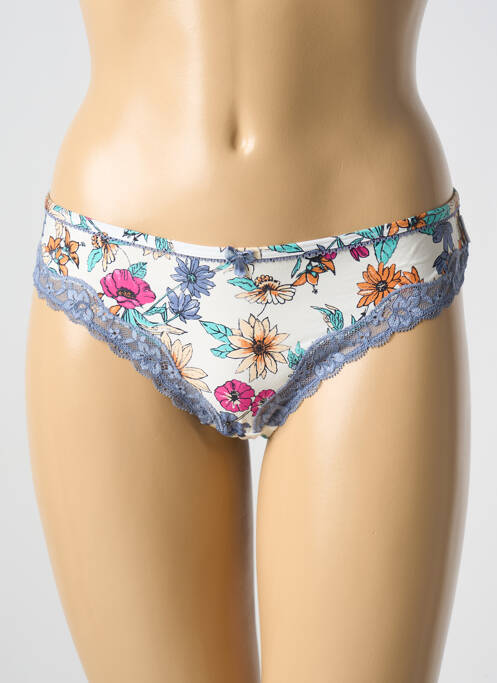 Tanga efect material satinat gri ESPRIT femme