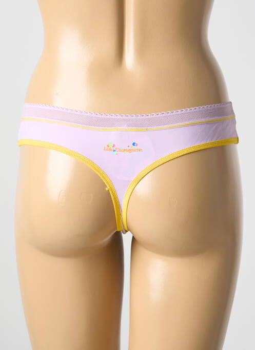 Tanga elasticitate violet LULUCASTAGNETTE femme