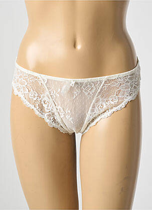 Tanga broderie bej MILLESIA femeie