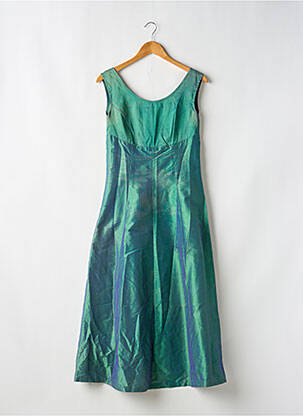 Rochie lungă croială evazată bretele subțiri verde SANS MARQUE femeie