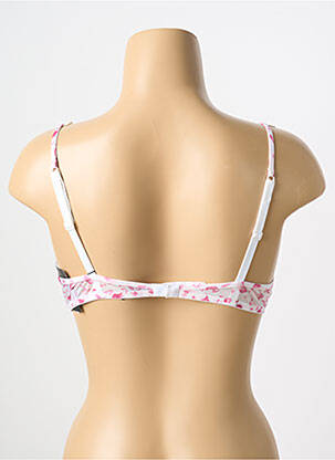 Sutien efect material satinat top sutien push-up roz AMBRA femeie