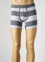 Boxer imprimeu dungi gri EDEN PARK homme