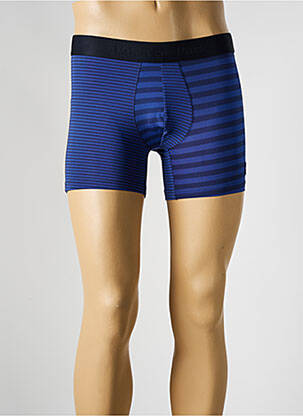 Boxer efect material satinat albastru EDEN PARK bărbat