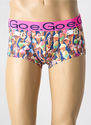 Boxer efect material satinat roz E.GO bărbat