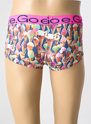 Boxer efect material satinat roz E.GO bărbat