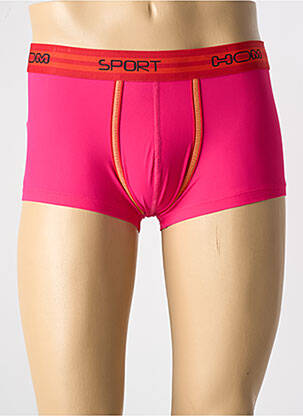 Boxer efect material satinat roz HOM bărbat