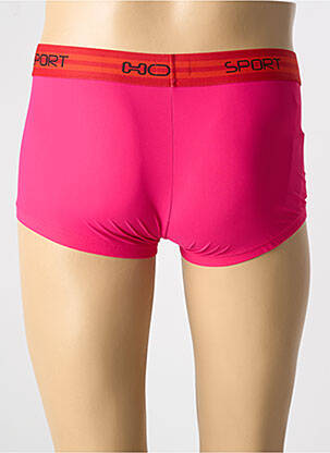 Boxer efect material satinat roz HOM bărbat