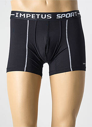 Boxer efect material satinat negru IMPETUS bărbat
